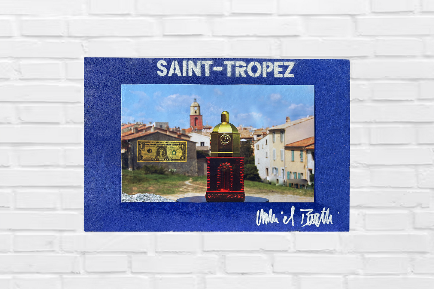 Tablette Sculpture du Clocher sur le Clocher avec son Dollar