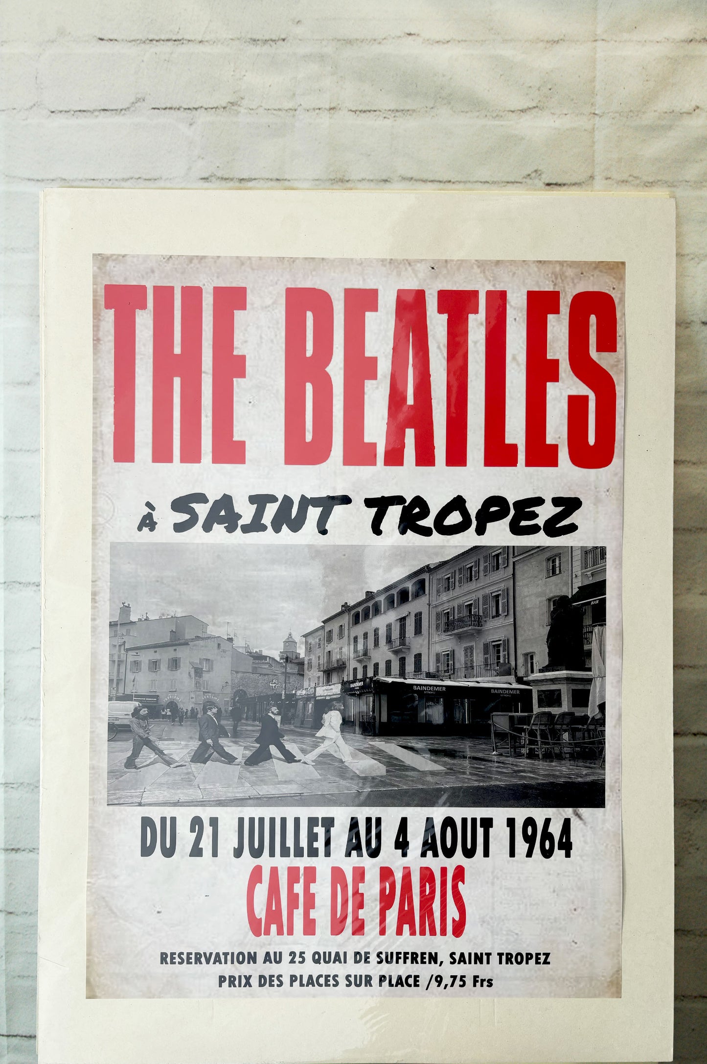 Affiche The Beatles au café de Paris