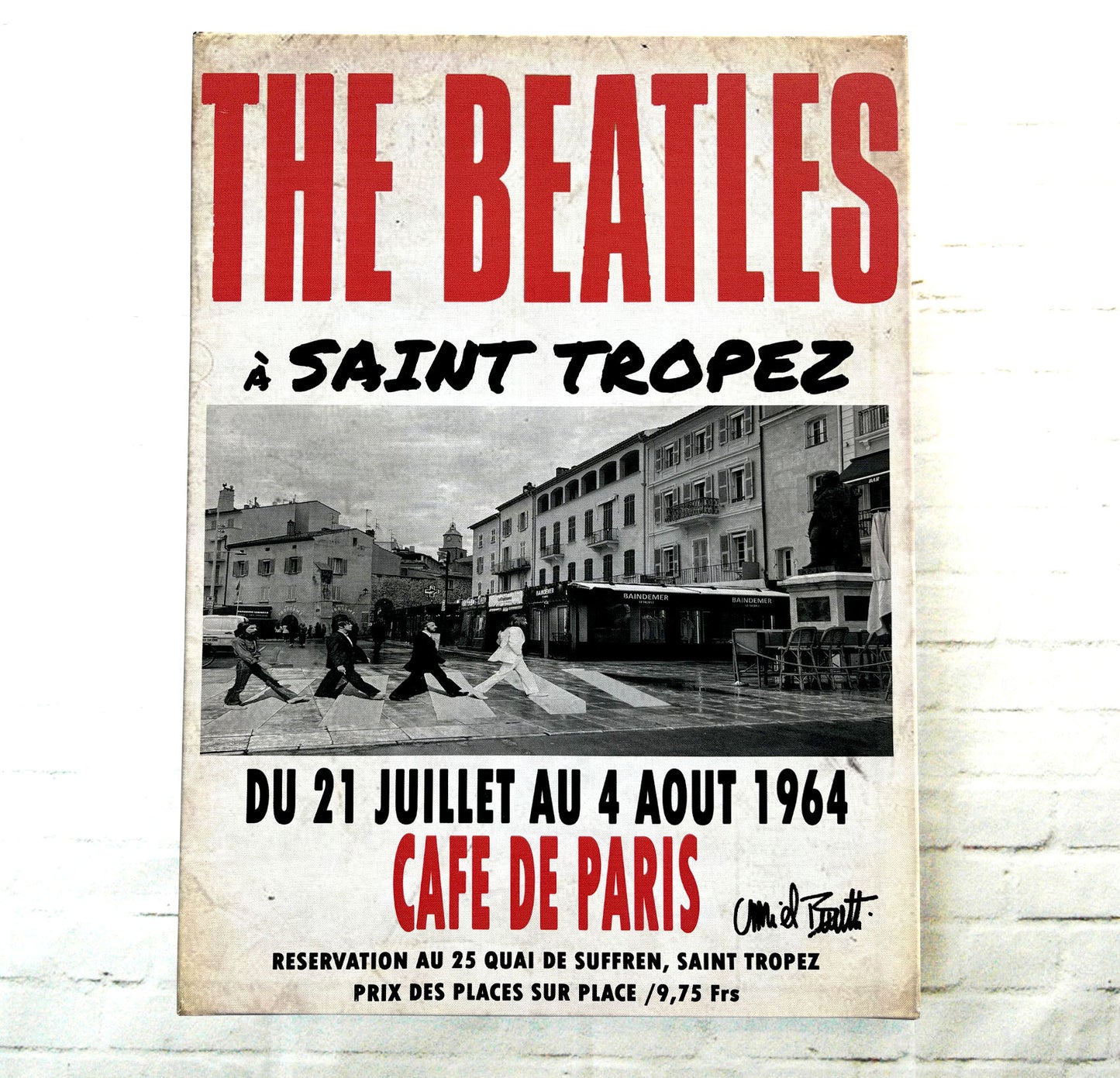 Tableau Canva The Beatles Au Café de Paris