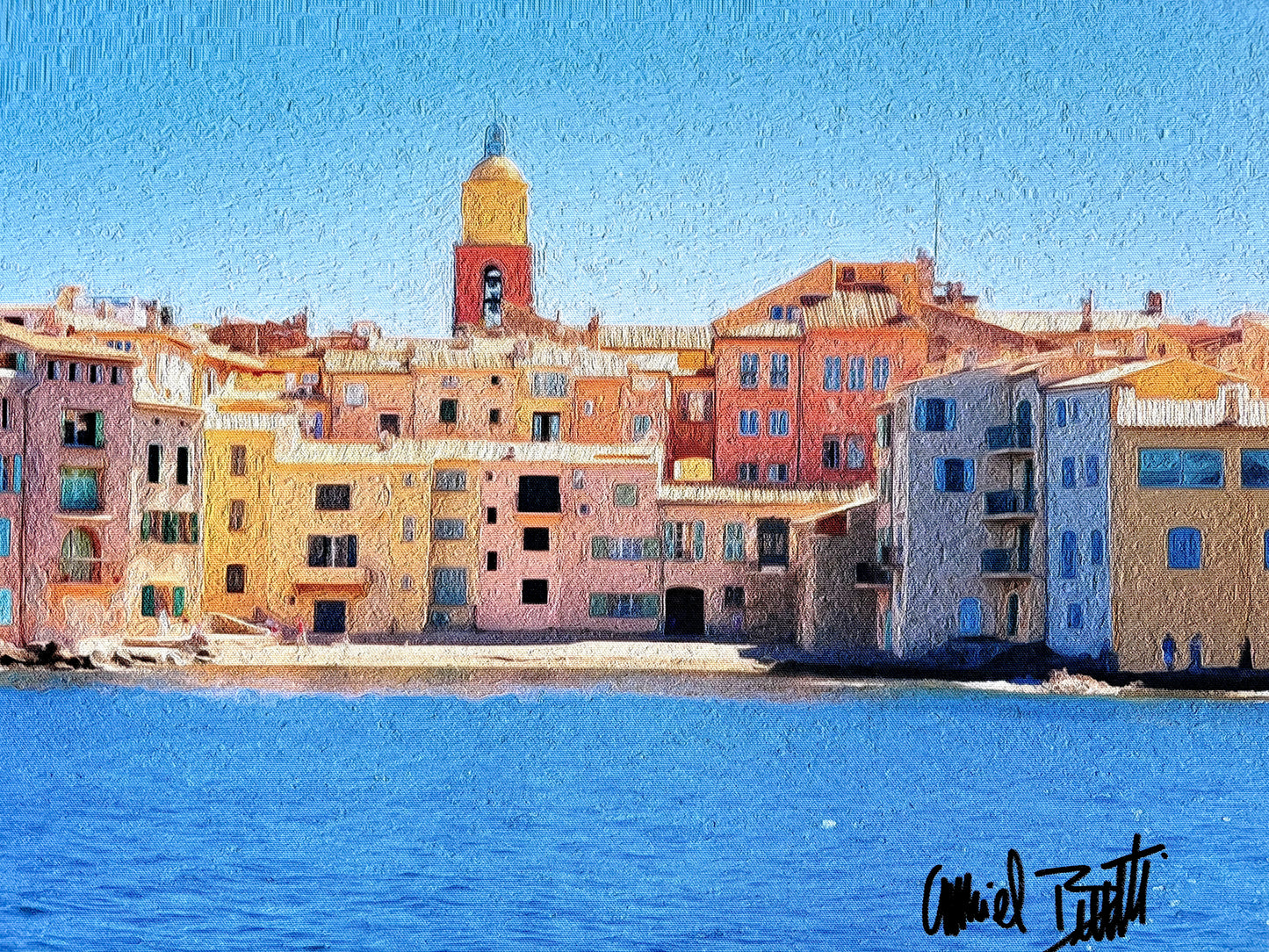 Tableau Canva Je peins, j'immortalise la Ponche