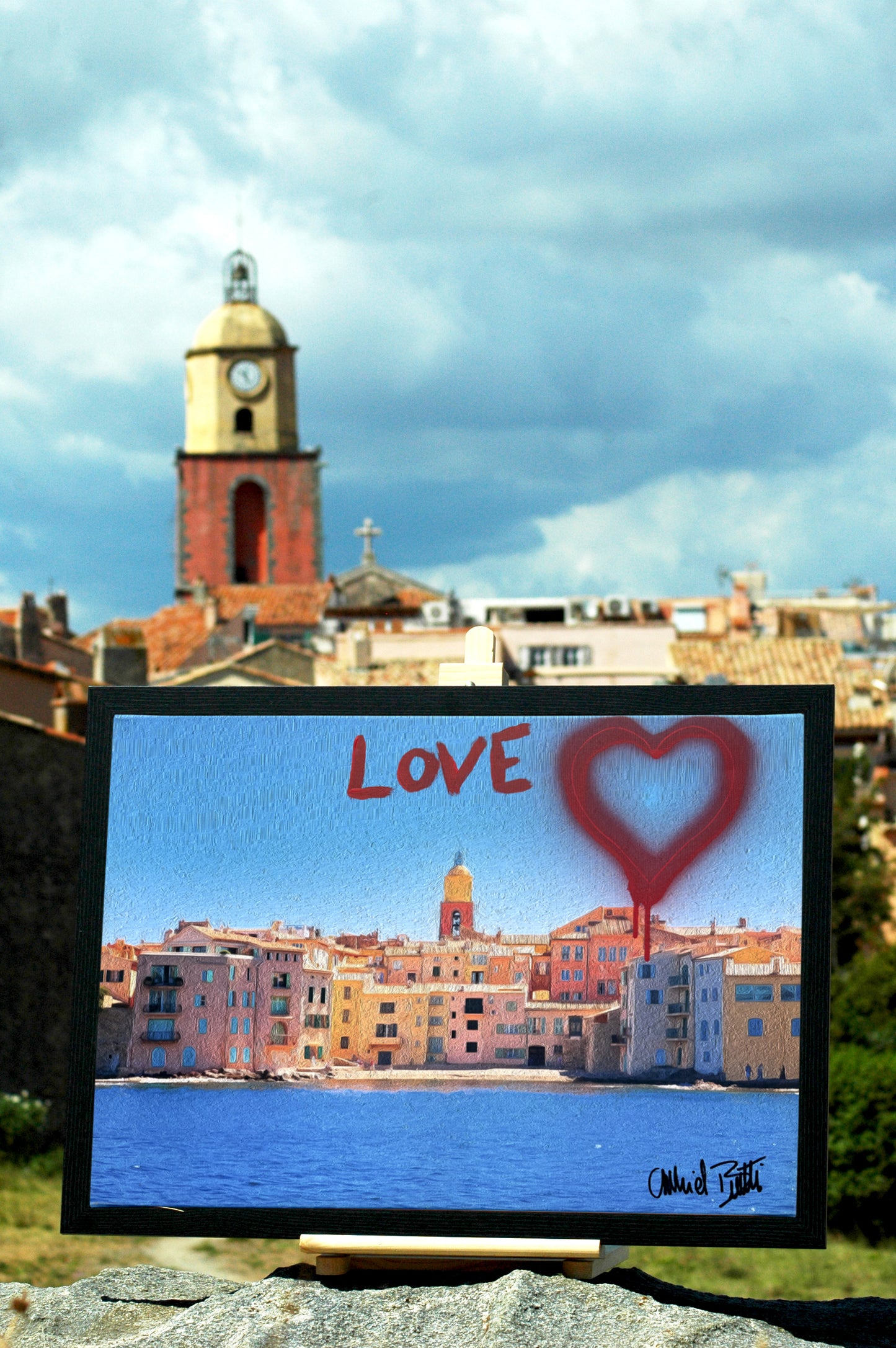 Tableau Canva Amour à la Ponche