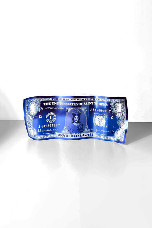 Sculpture Dollar Tropézien - Bleu