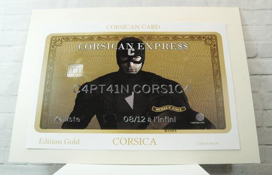Affiche Corsican express Edition Gold