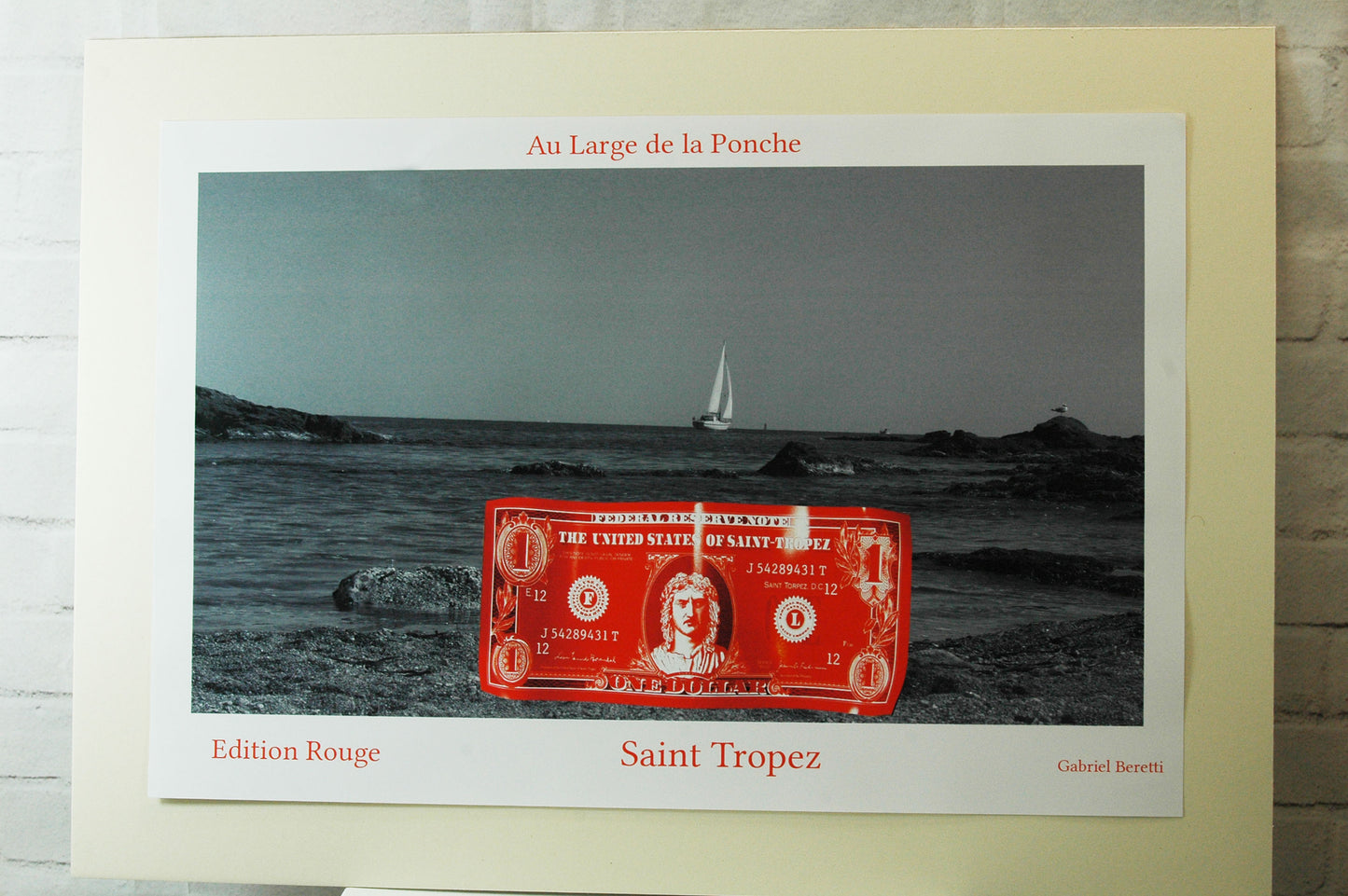 Affiche Au large de la Ponche Edition Rouge