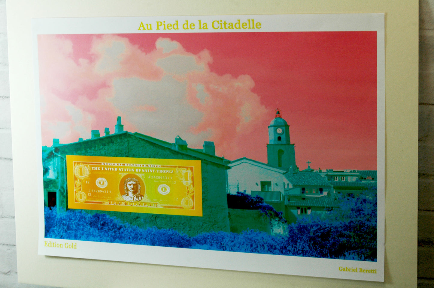 Affiche Vue de la Citadelle Gold