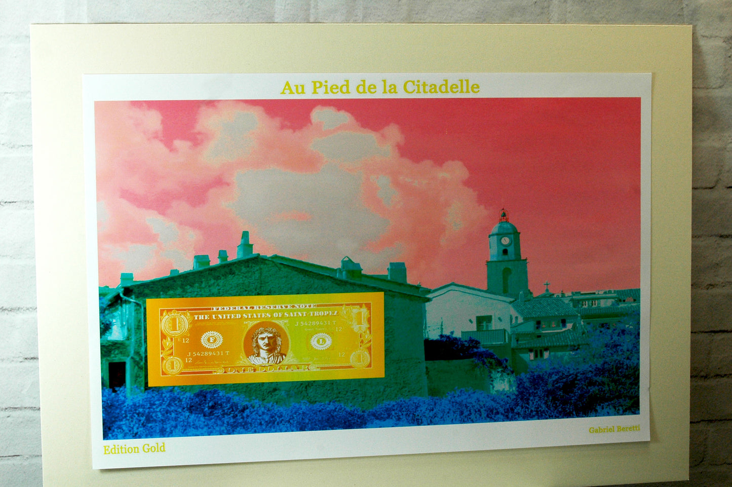 Affiche Vue de la Citadelle Gold