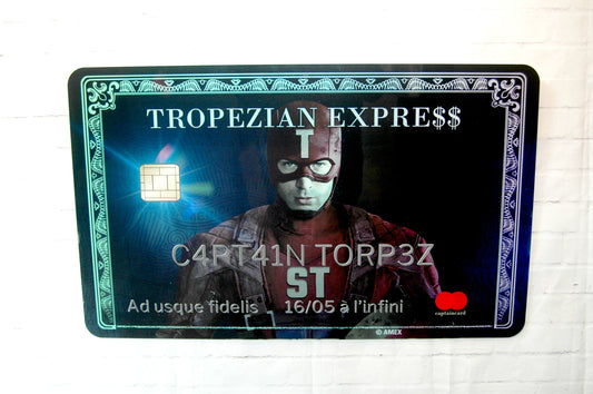 Tableau Plexiglass Carte de Crédit The First Captain Torpez