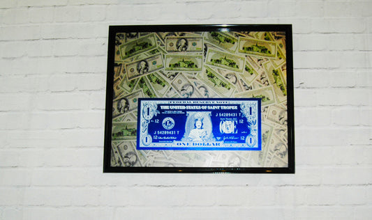 Tableau Tapis de dollars ST édition Bleue