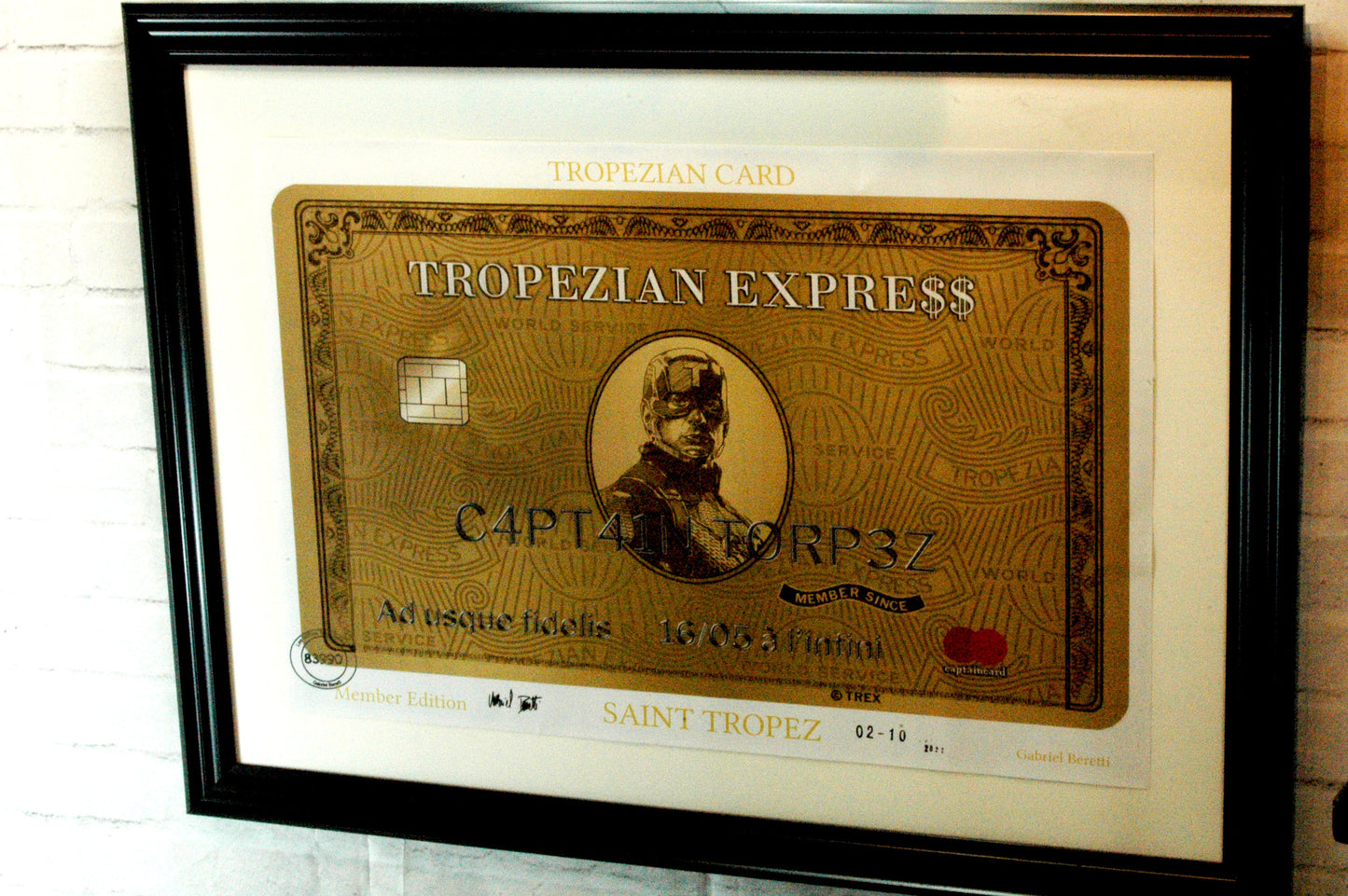 Sérigraphie Tropezian Express member card